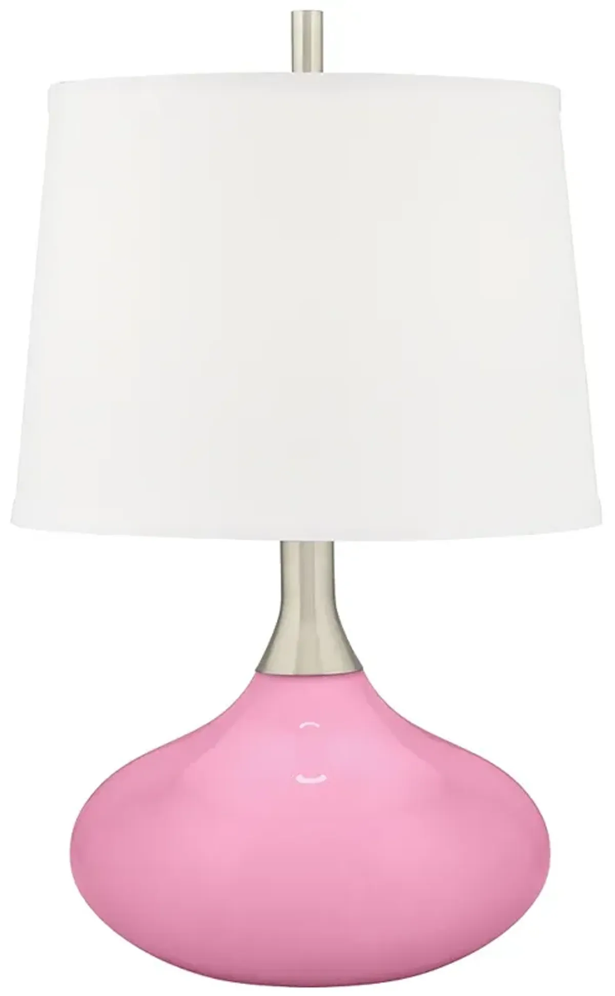 Color Plus Felix 24" High Candy Pink Modern Table Lamp