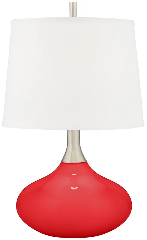Poppy Red Felix Modern Table Lamp