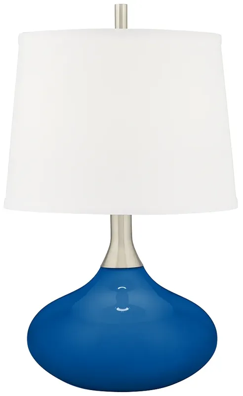 Hyper Blue Felix Modern Table Lamp