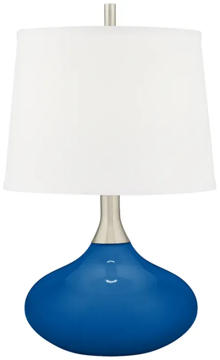 Hyper Blue Felix Modern Table Lamp