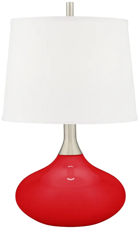 Bright Red Felix Modern Table Lamp