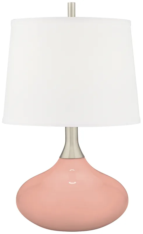 Mellow Coral Felix Modern Table Lamp