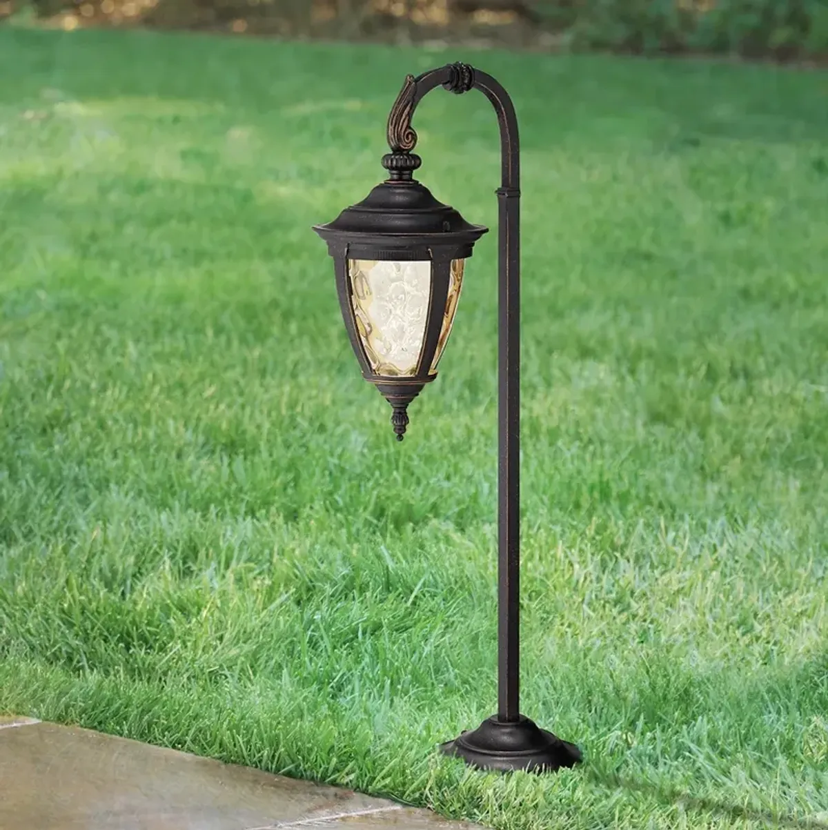 Bellagio 26 1/2" High Bronze Down-Arm Landscape LED Path Light