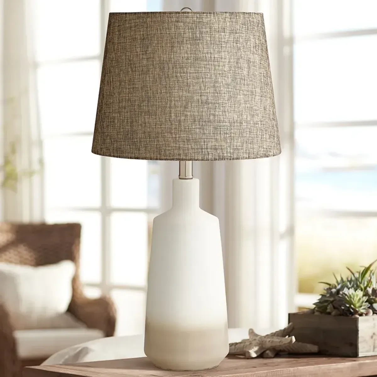 Pacific Coast Harlow 26 1/2" Modern Farmhouse Ceramic Table Lamp