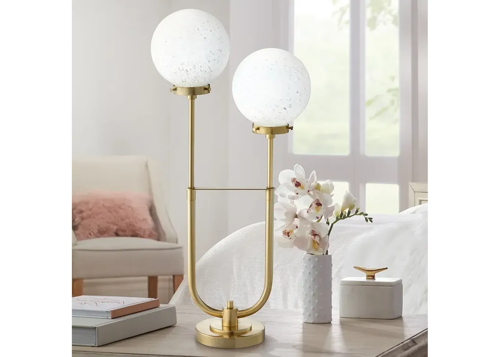 Pacific Coast Lighting Madison Park 30" Modern Globe LED Table Lamp