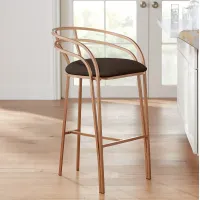 Tanner 30" Luxe Gold and Brown Barstool