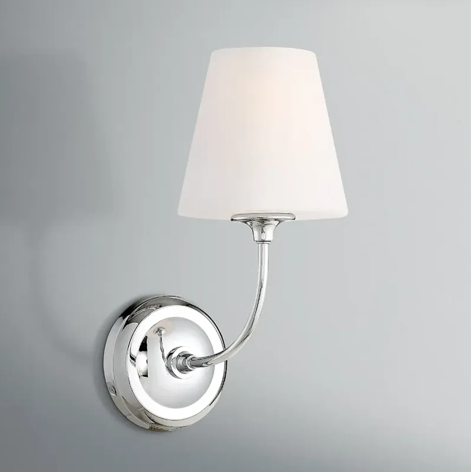 Crystorama Sylvan 13 3/4" High Polished Chrome Wall Sconce