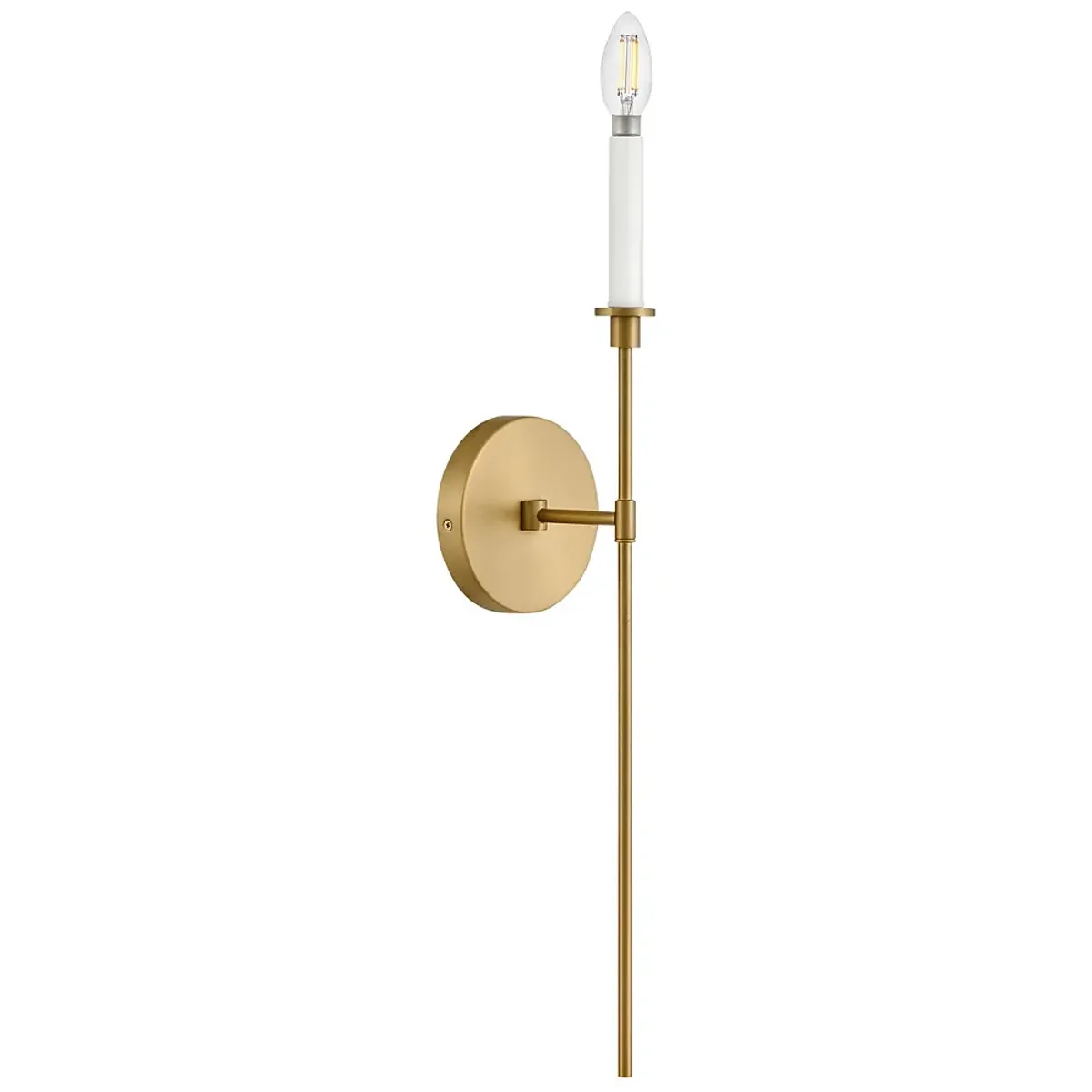 Lark Sconce Large Single Light Sconce Lacquered Brass