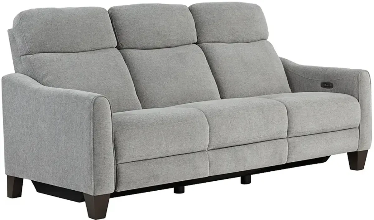 Brennan Praetor Dusk Fabric 2-Recliner Power Sofa