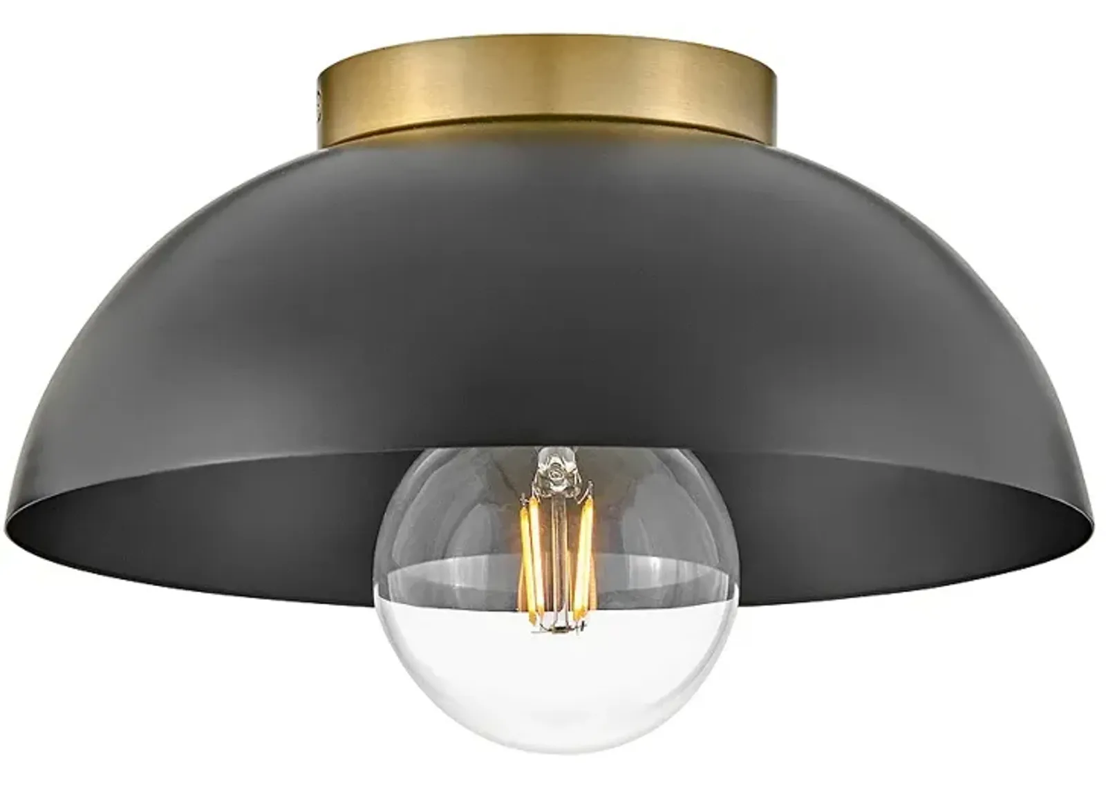 Lark Stu Foyer Small Flush Mount Black