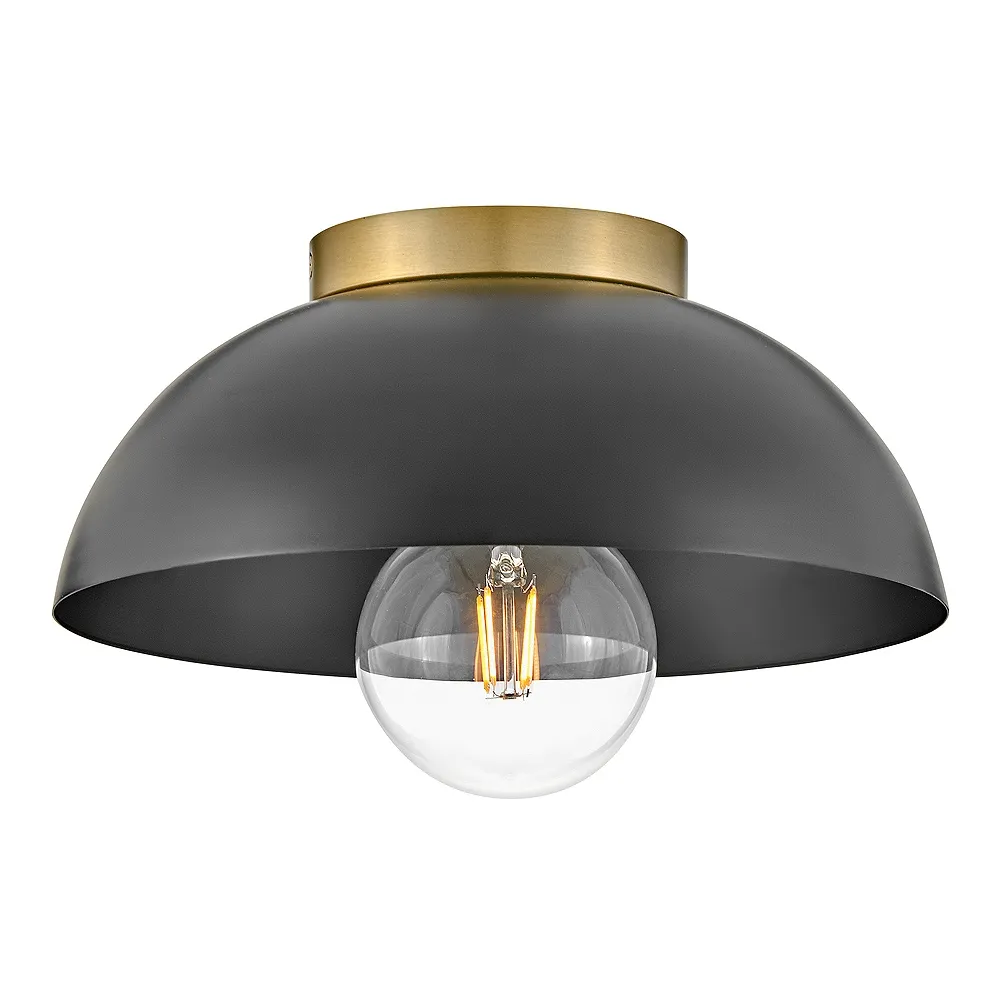 Lark Stu Foyer Small Flush Mount Black