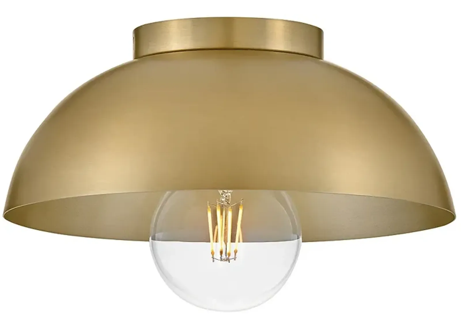 Lark Stu Foyer Small Flush Mount Lacquered Brass