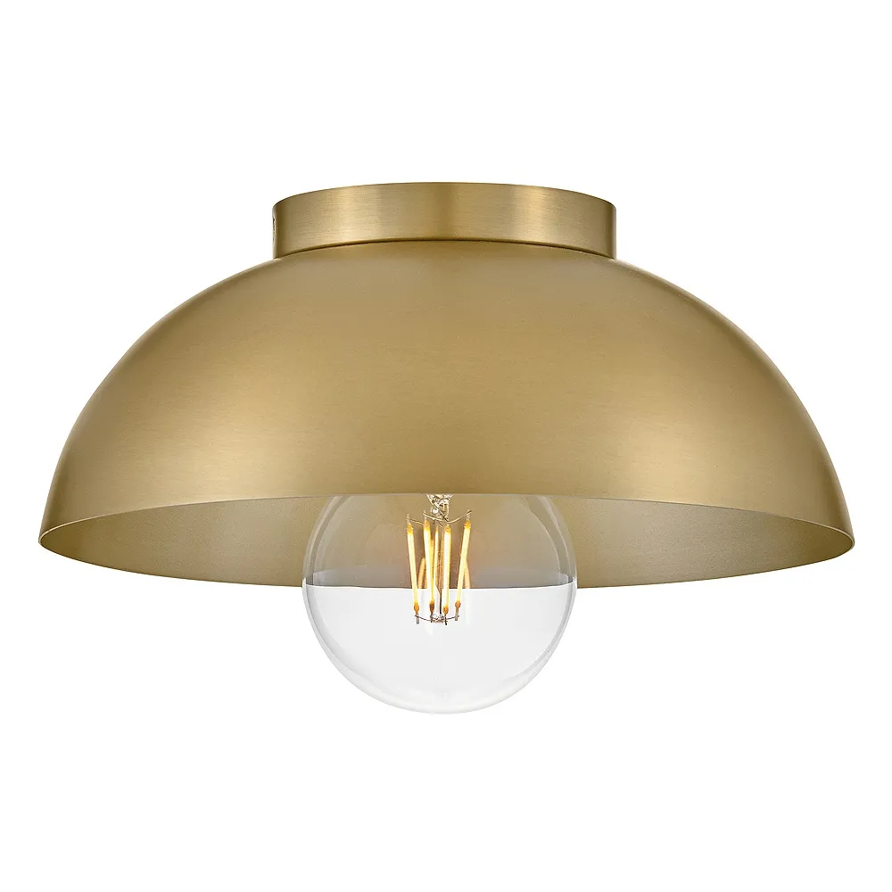 Lark Stu Foyer Small Flush Mount Lacquered Brass