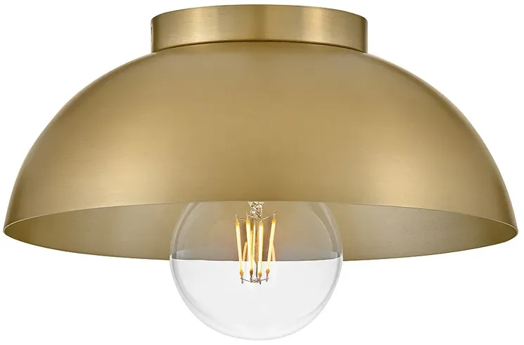 Lark Stu Foyer Small Flush Mount Lacquered Brass