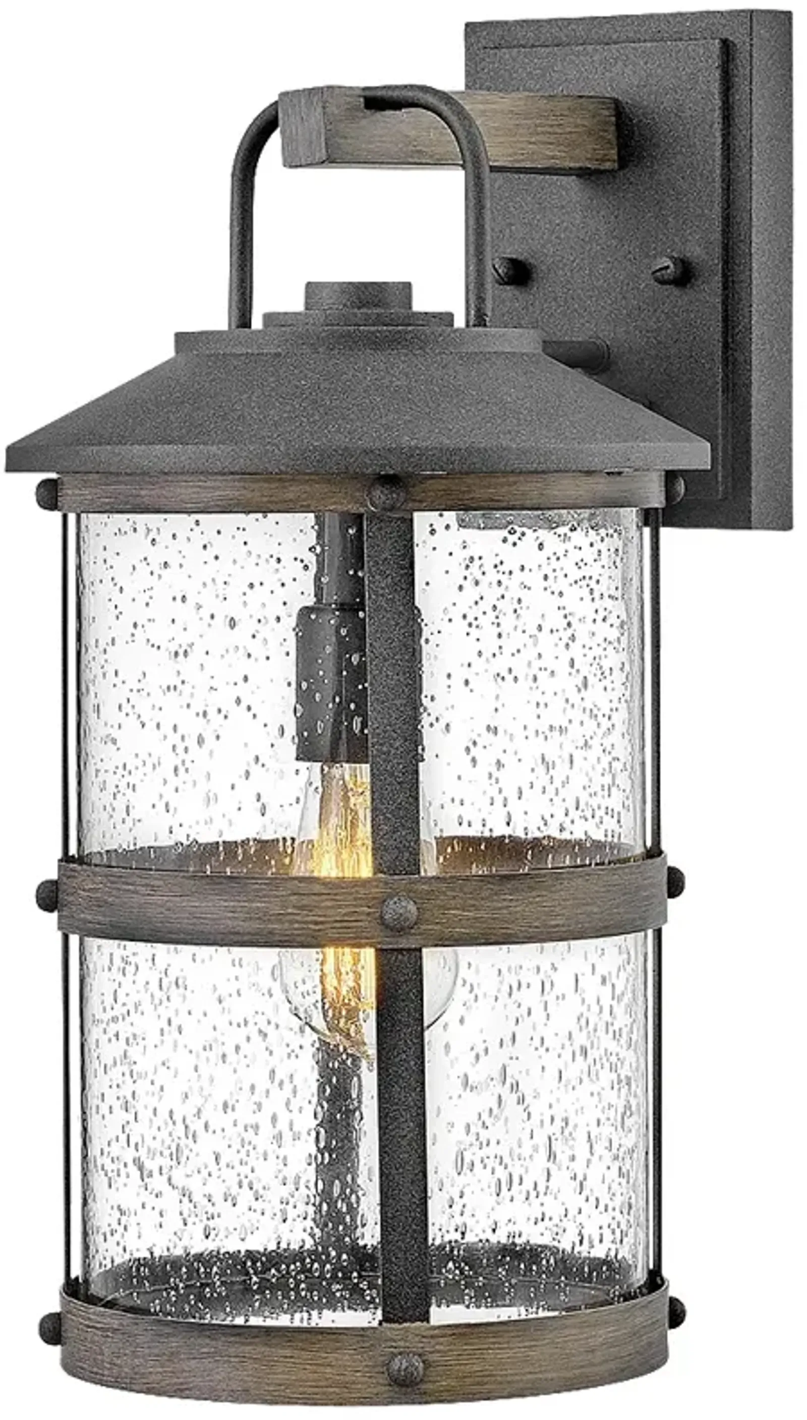 Lakehouse 17 1/4" High Aged Zinc 5 Watts Outdoor Wall Light