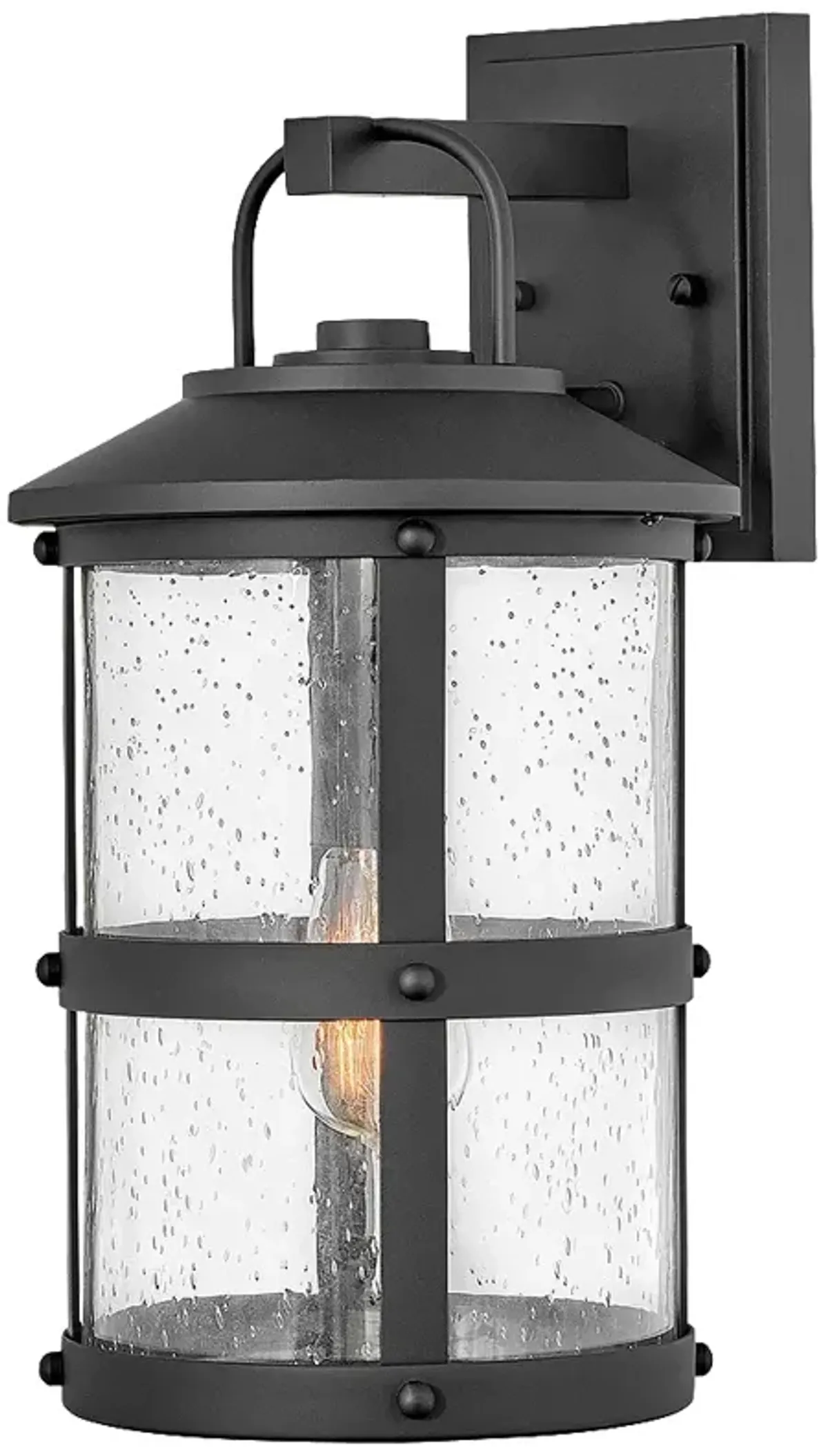 Lakehouse 17 1/4" High Black 5W Outdoor Wall Light