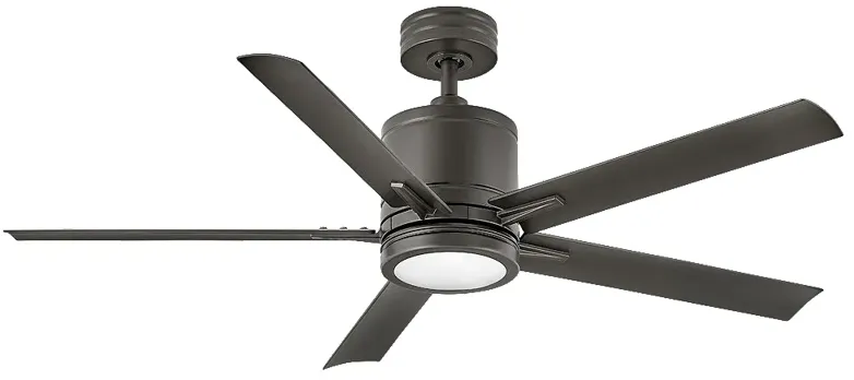 52" Hinkley Vail Metallic Matte Bronze Smart LED Outdoor Ceiling Fan