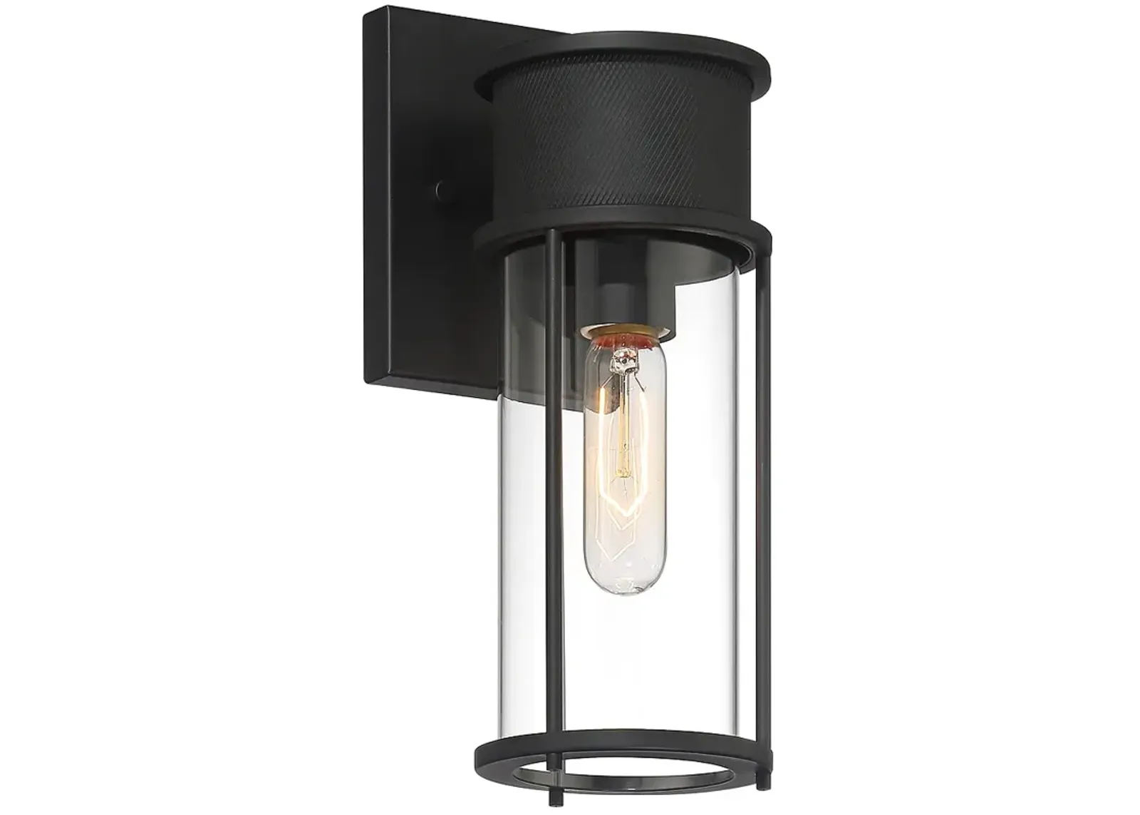 Possini Euro Miranda 12 1/2" High Black Wall Sconce