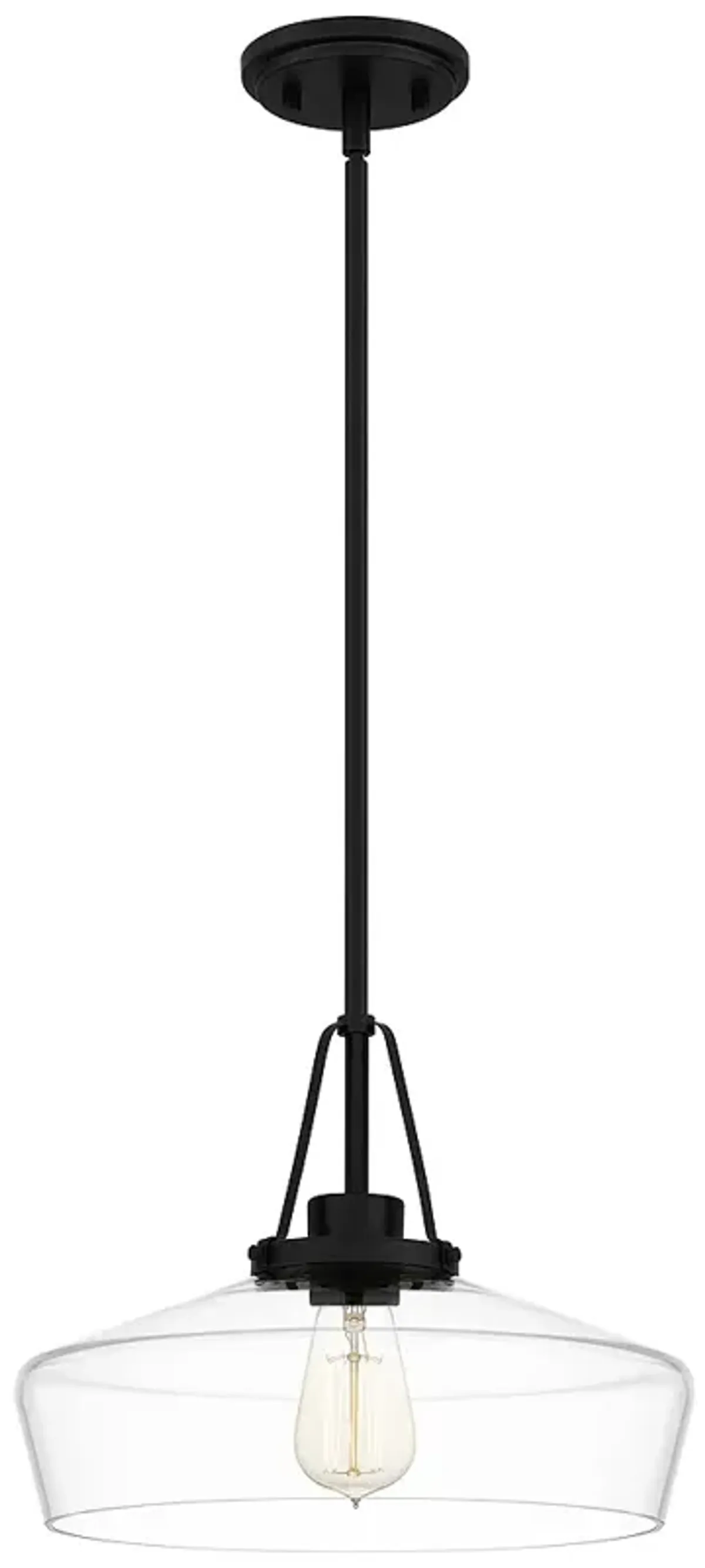 Haven 1-Light Matte Black Pendant