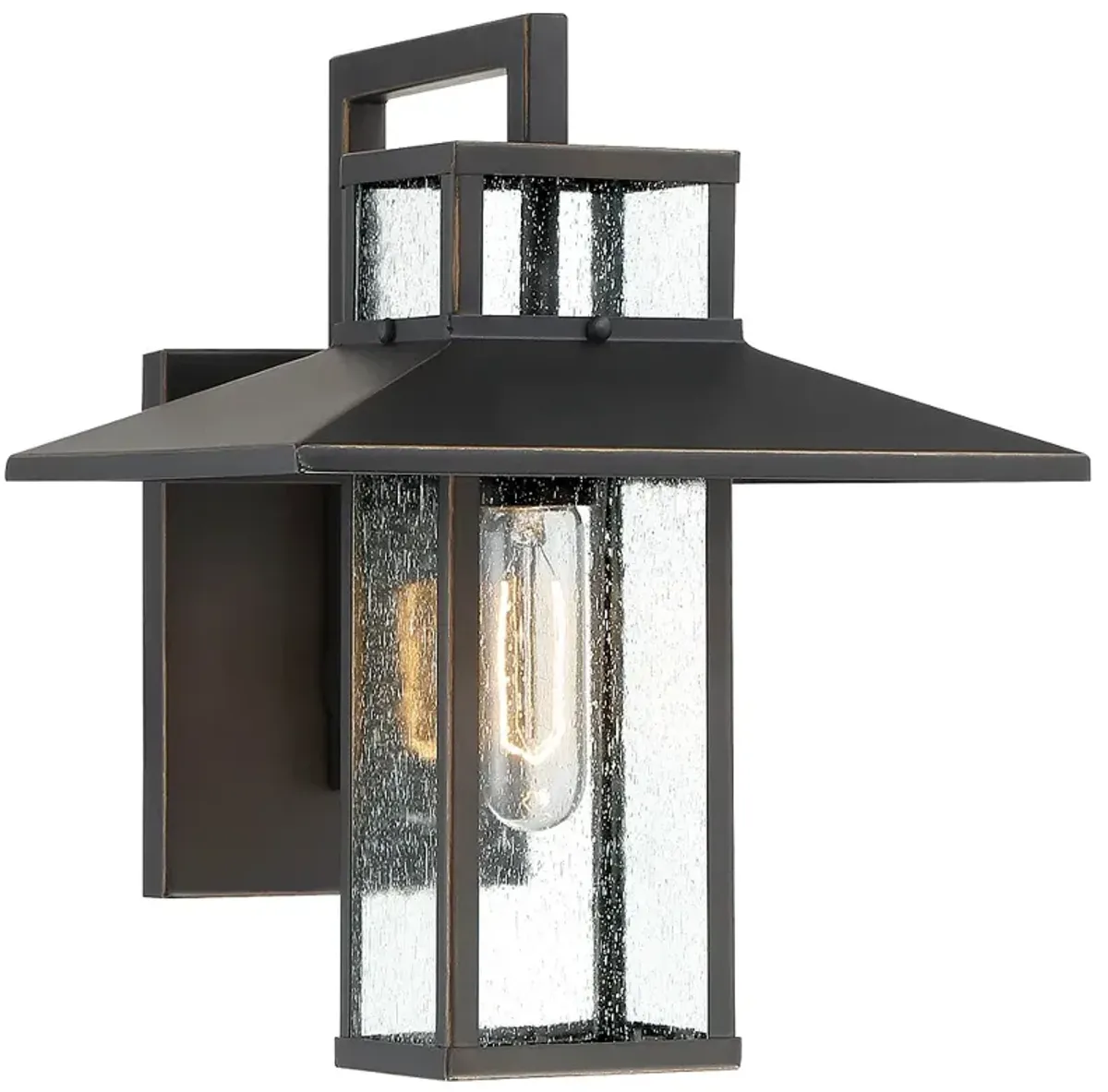 The Great Outdoors Danforth 1-Light Oil Rubbed Bronze Outdoor Wall Mount