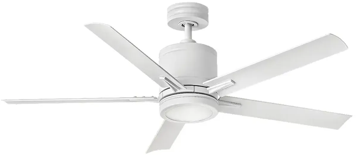 52" Hinkley Vail Matte White Smart LED Outdoor Ceiling Fan