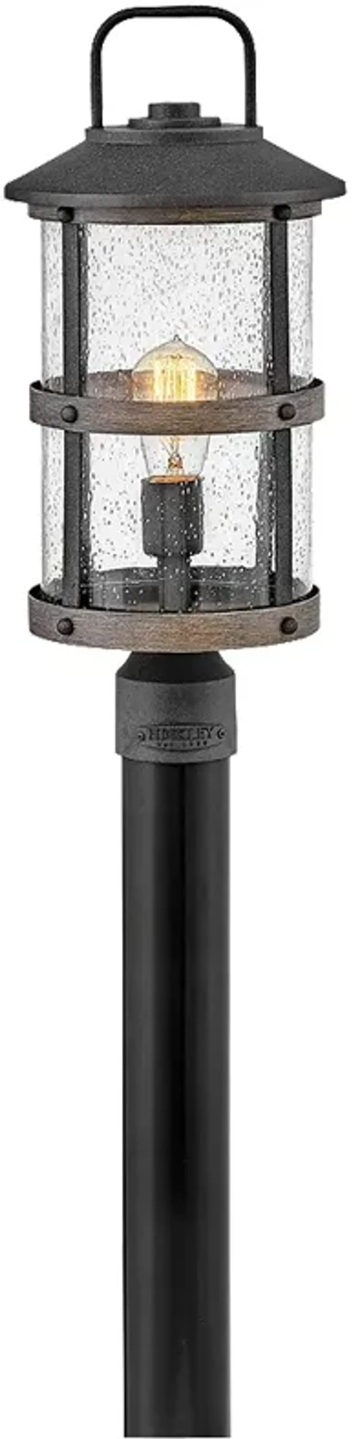 Lakehouse 18 3/4" High Aged Zinc 5 Watts Outdoor Post Light