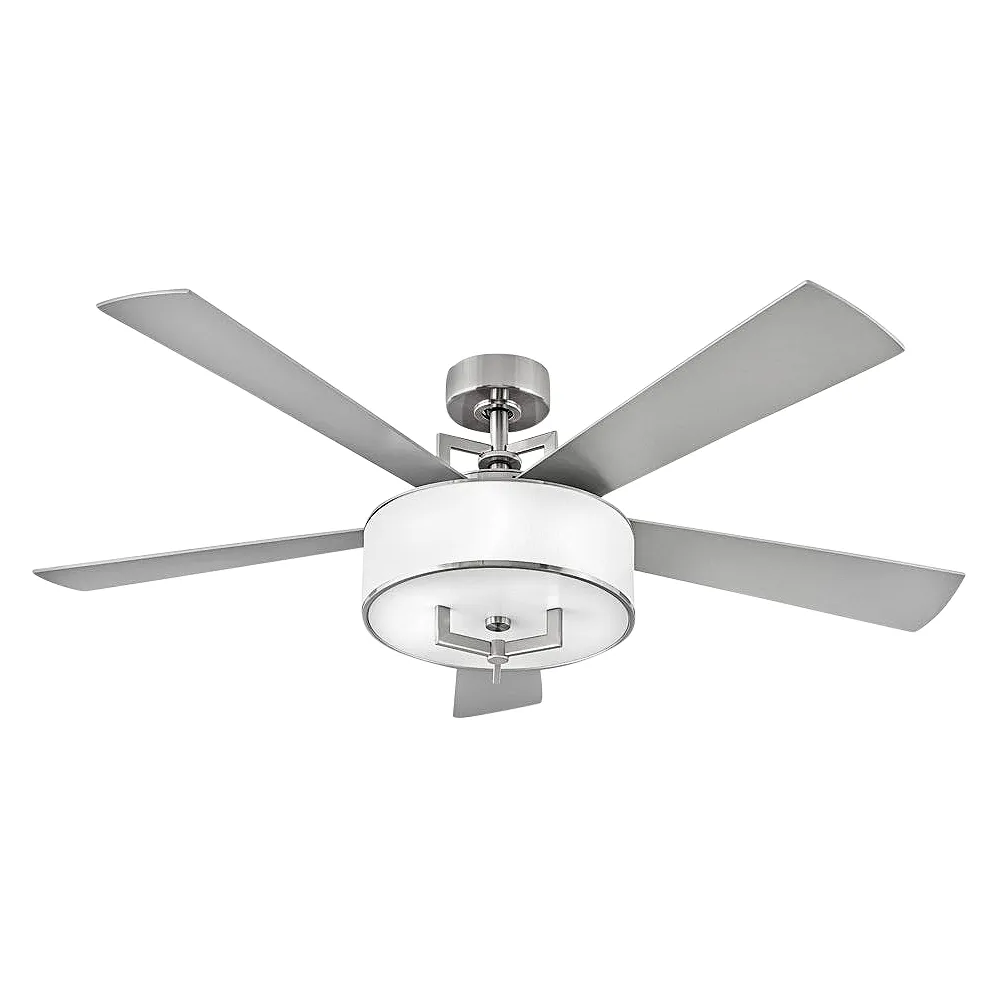 56" Hinkley Hampton Brushed Nickel LED Smart Ceiling Fan with Remote