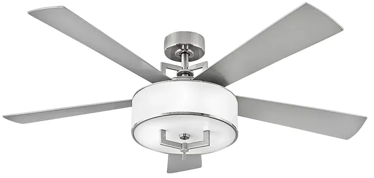 56" Hinkley Hampton Brushed Nickel LED Smart Ceiling Fan with Remote