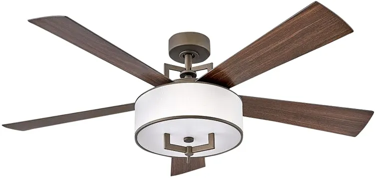 56" Hinkley Hampton Matte Bronze LED Smart Ceiling Fan with Remote