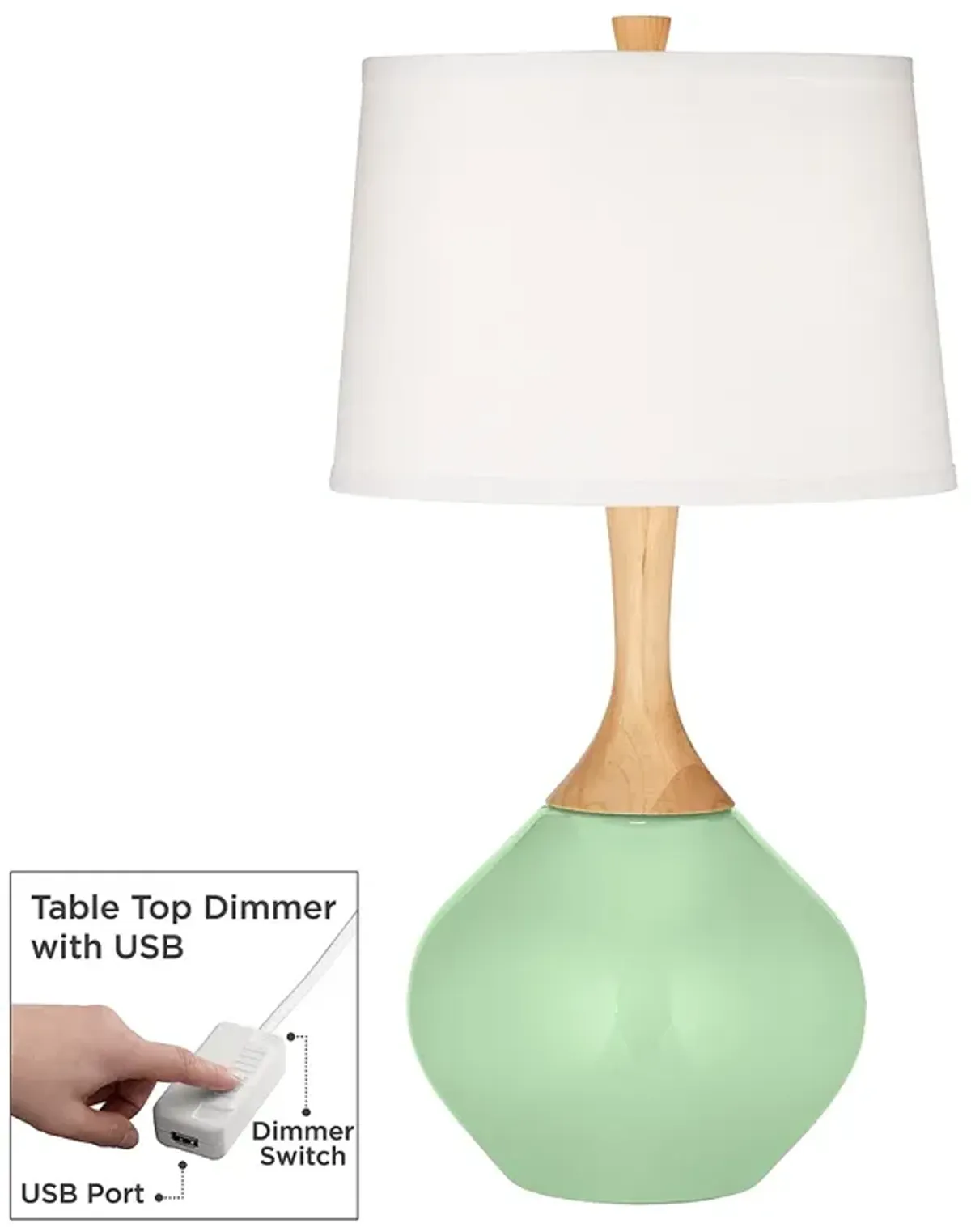 Flower Stem Wexler Table Lamp with Dimmer