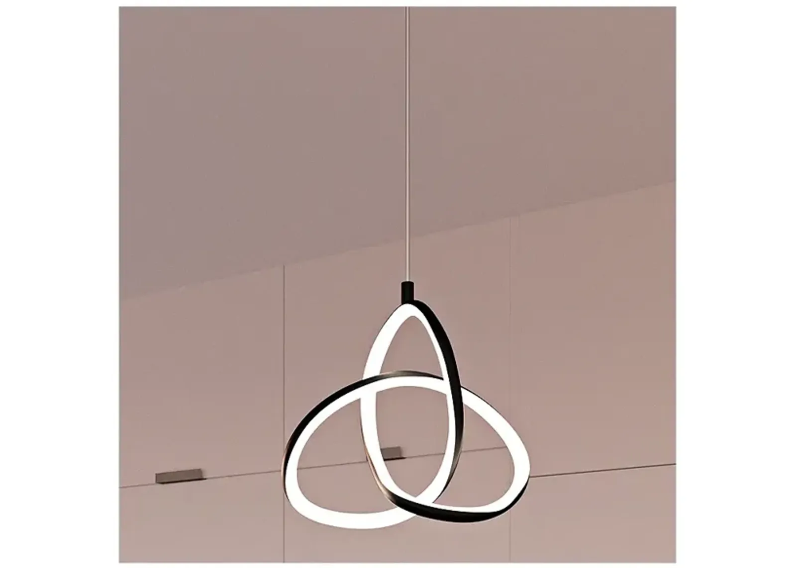 Illoria Integrated LED Matte Black Mini Pendant