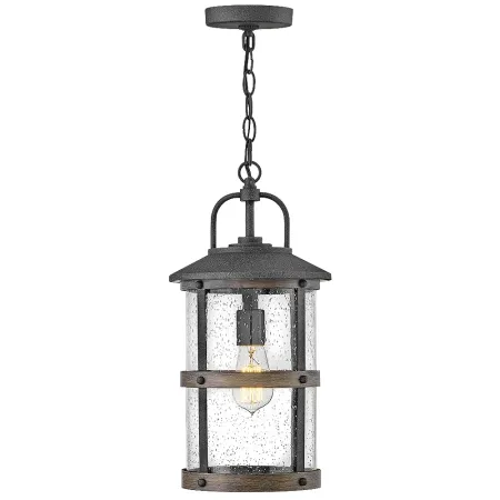 Lakehouse 17 3/4" High Aged Zinc 3W Outdoor Hanging Light