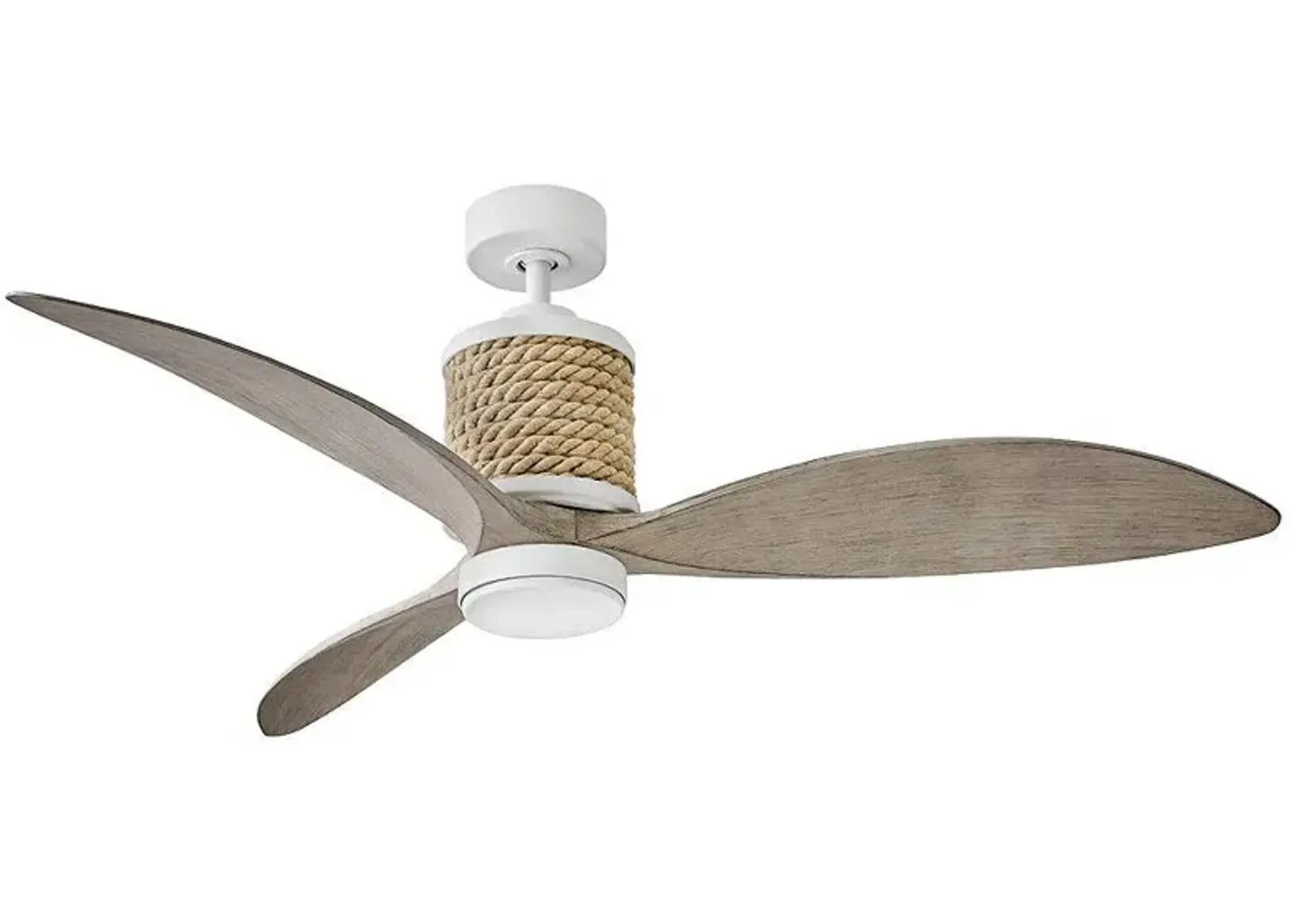 60" Hinkley Marin Matte White LED Smart Ceiling Fan with Wall Control