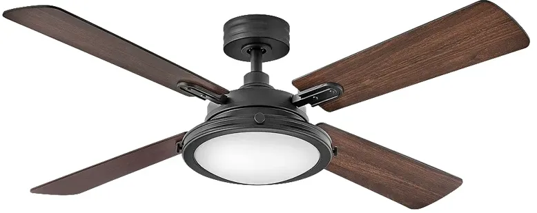 54" Hinkley Collier Matte Black LED Indoor Smart Ceiling Fan