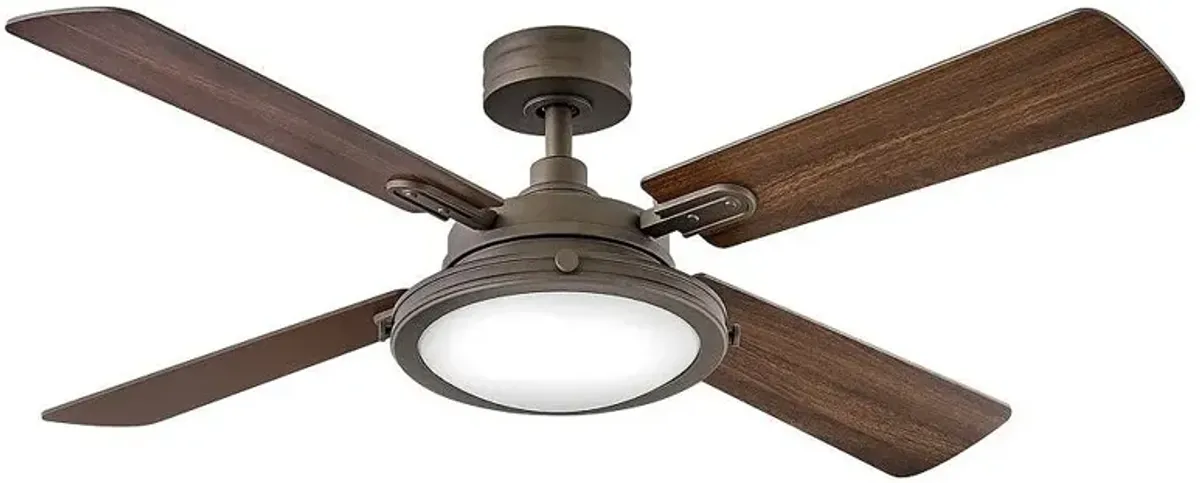 54" Hinkley Collier Matte Bronze LED Indoor Smart Ceiling Fan