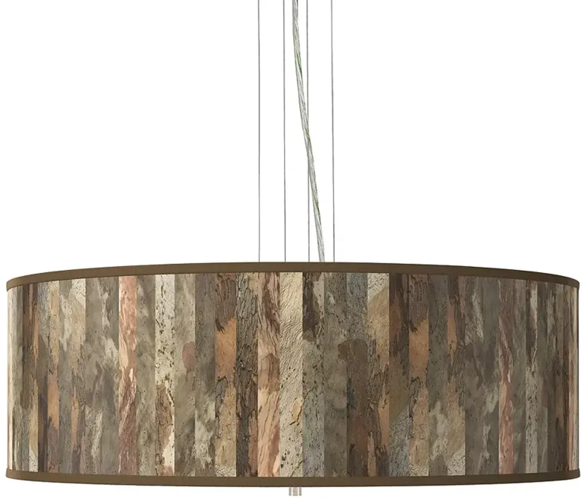 Giclee Gallery Paper Bark 24" Wide 4-Light Pendant Chandelier