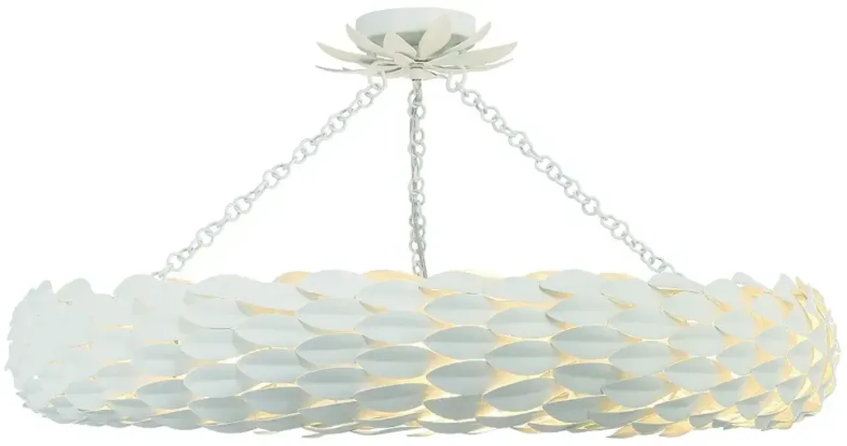 Broche 8 Light Matte White Ceiling Mount