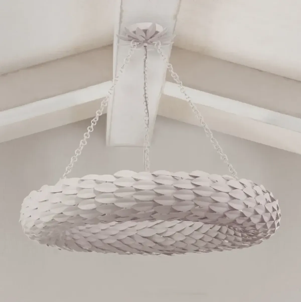 Broche 8 Light Matte White Ceiling Mount