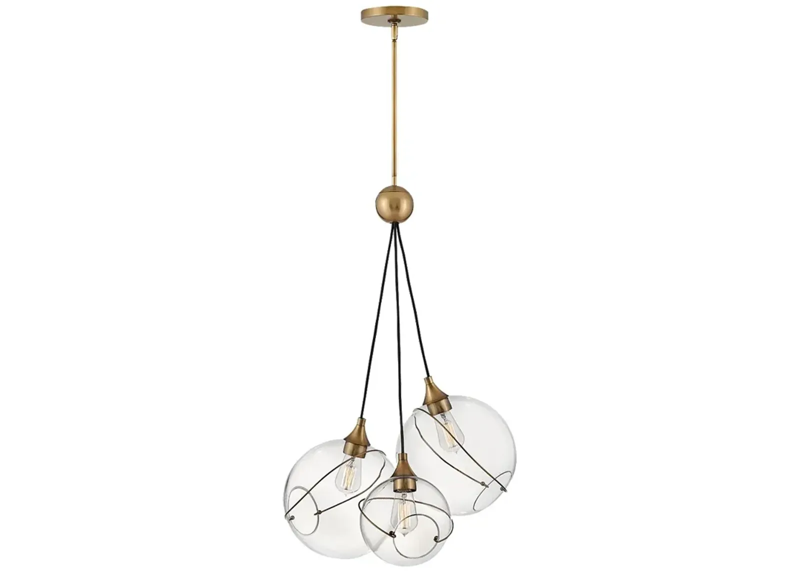 Pendant Skye-Three Light Pendant-Heritage Brass