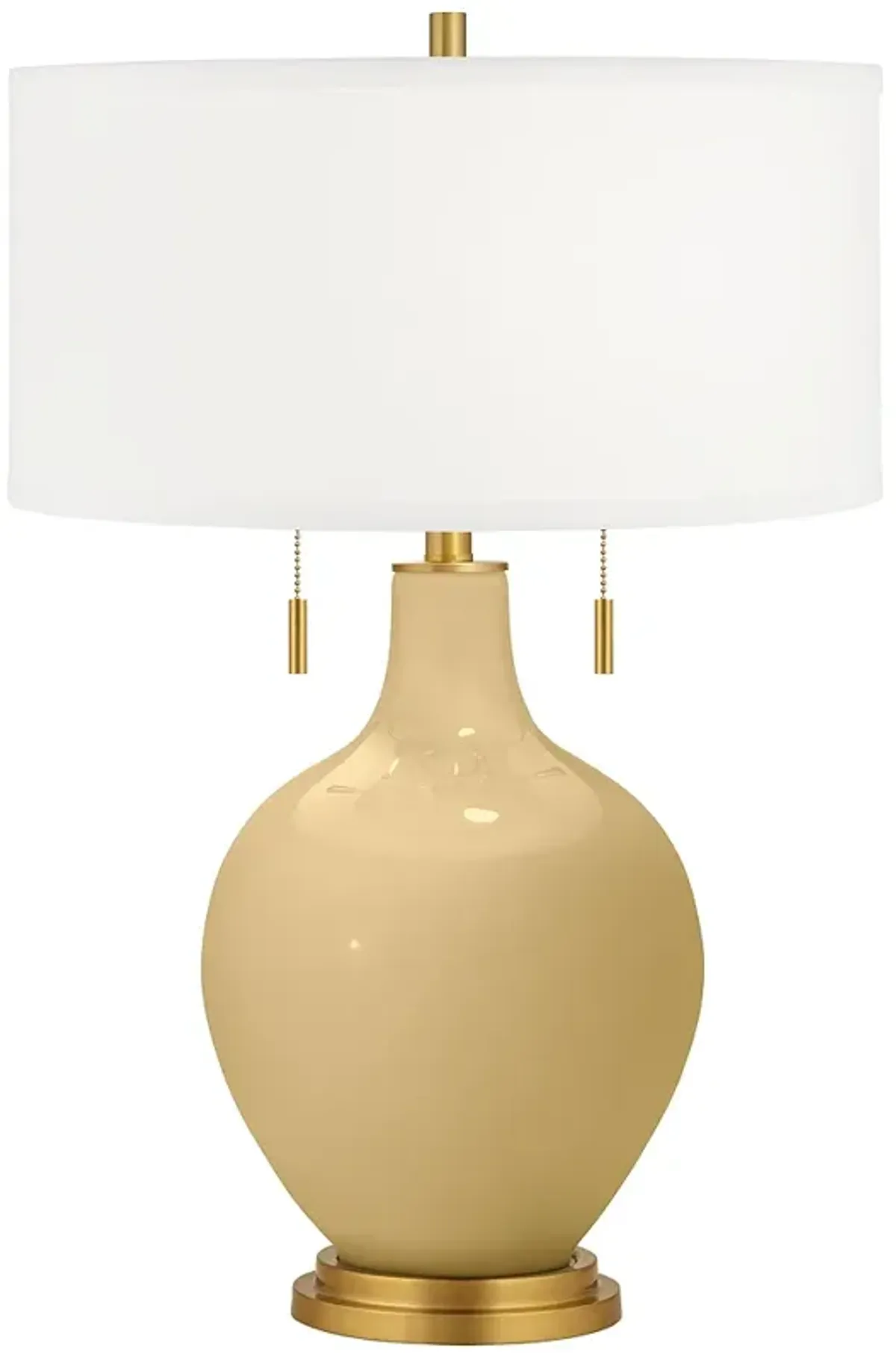 Color Plus Toby Brass 28" High Humble Gold Table Lamp