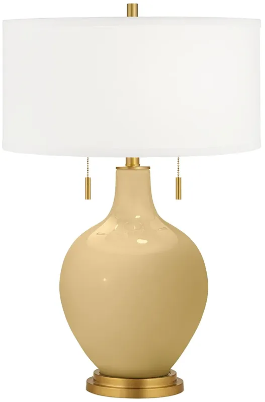 Color Plus Toby Brass 28" High Humble Gold Table Lamp