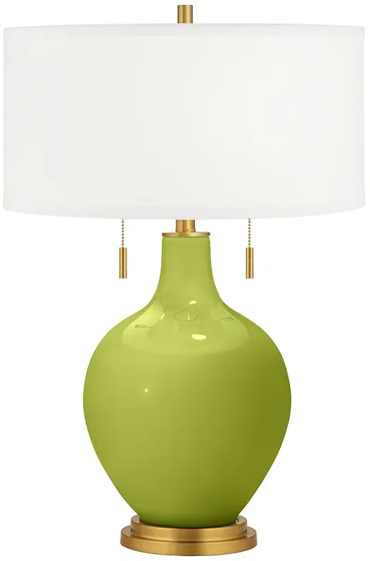 Parakeet Toby Brass Accents Table Lamp