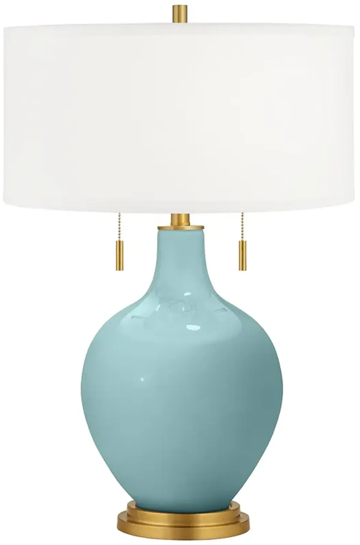 Raindrop Toby Brass Accents Table Lamp