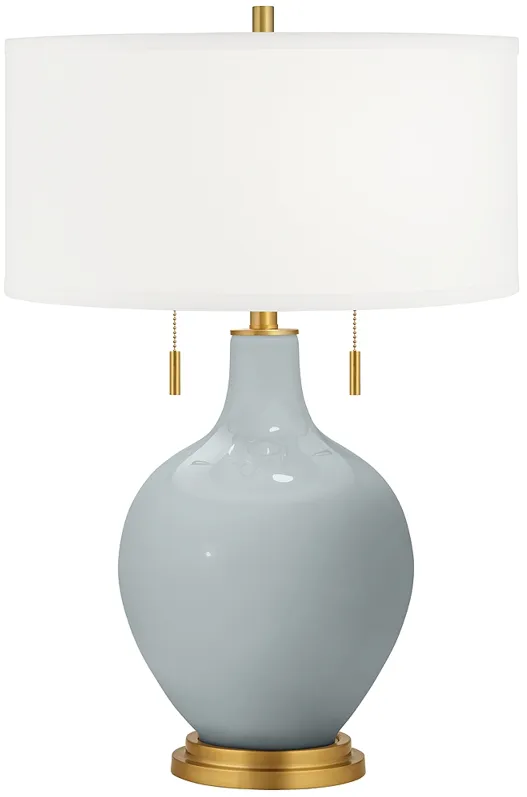Uncertain Gray Toby Brass Accents Table Lamp