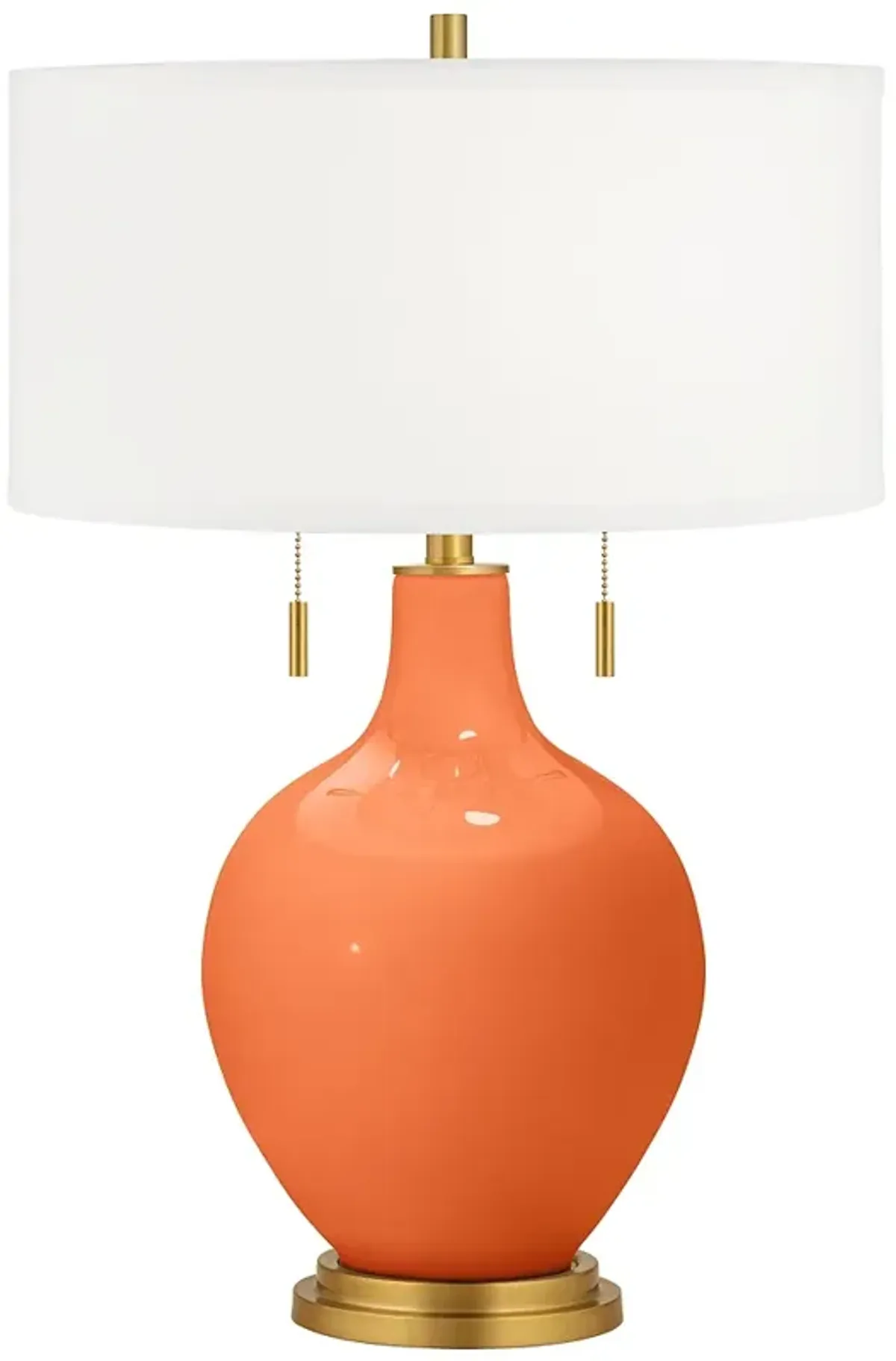 Nectarine Toby Brass Accents Table Lamp