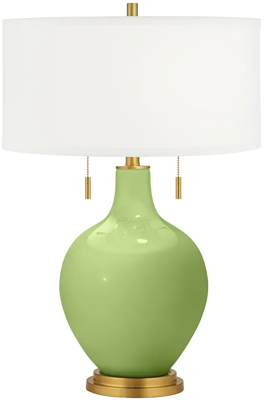 Lime Rickey Toby Brass Accents Table Lamp