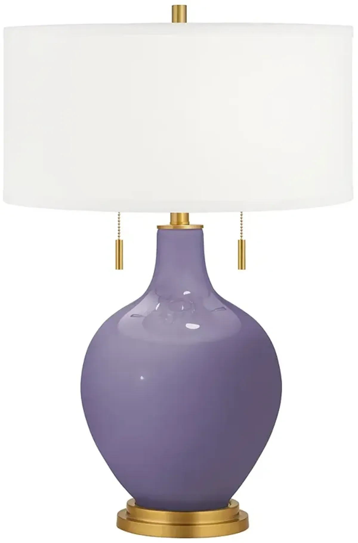 Purple Haze Toby Brass Accents Table Lamp