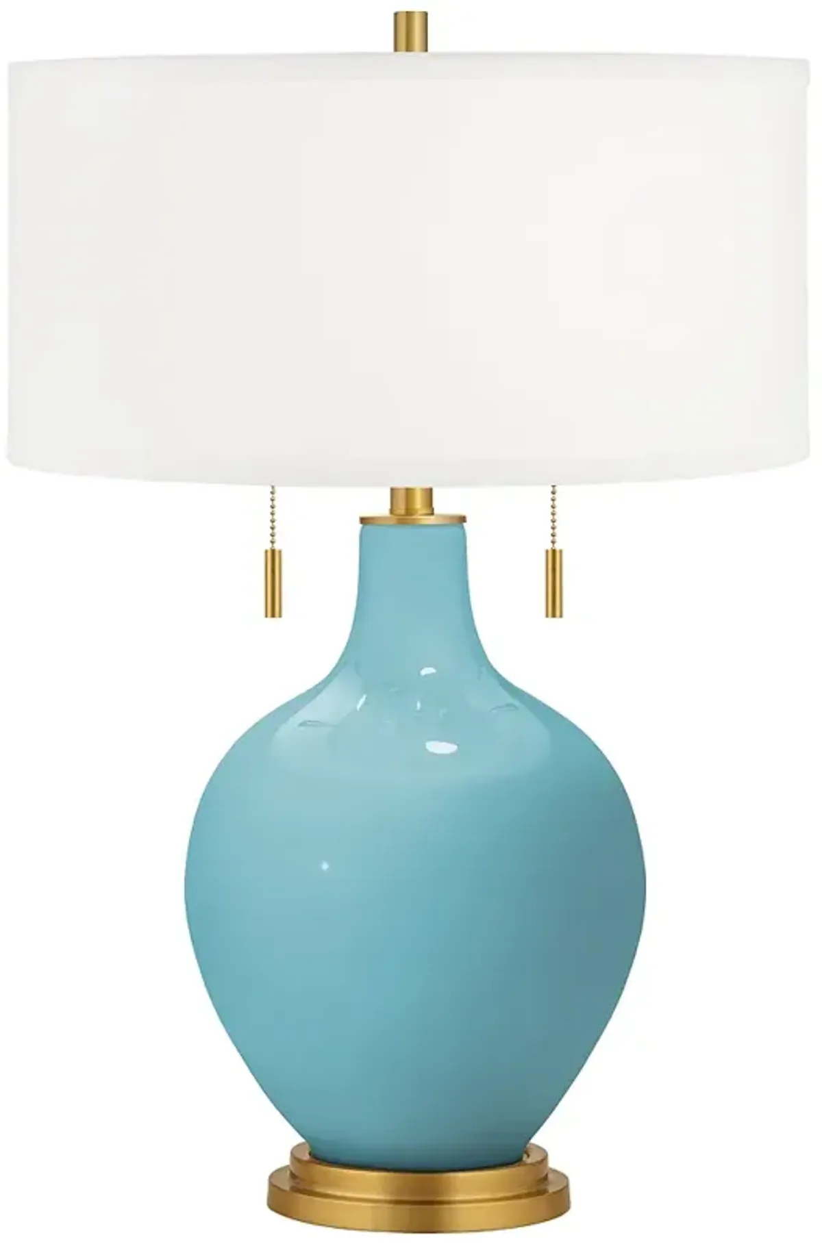 Nautilus Toby Brass Accents Table Lamp