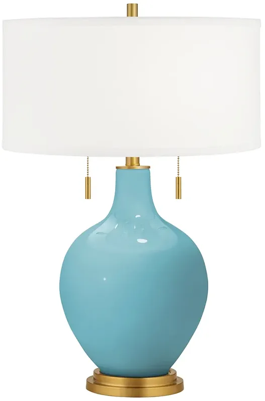 Nautilus Toby Brass Accents Table Lamp