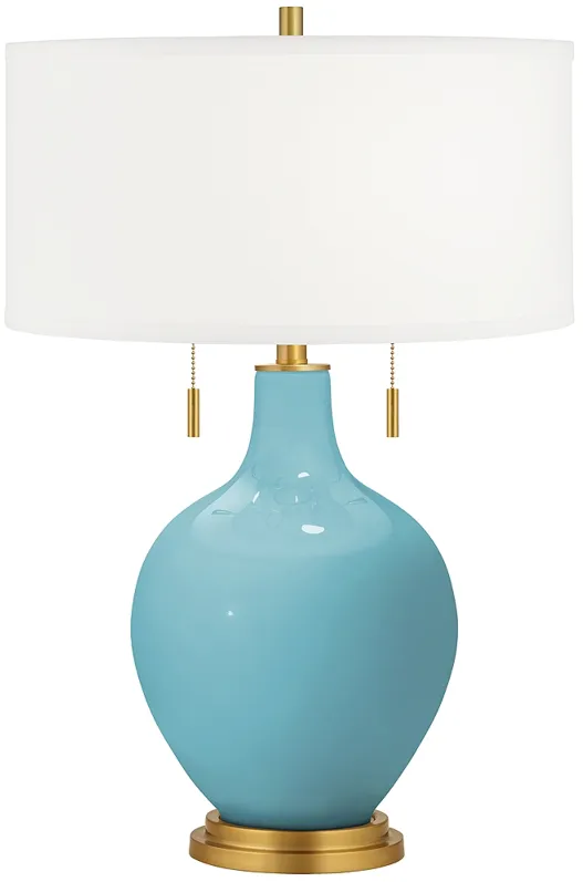 Nautilus Toby Brass Accents Table Lamp